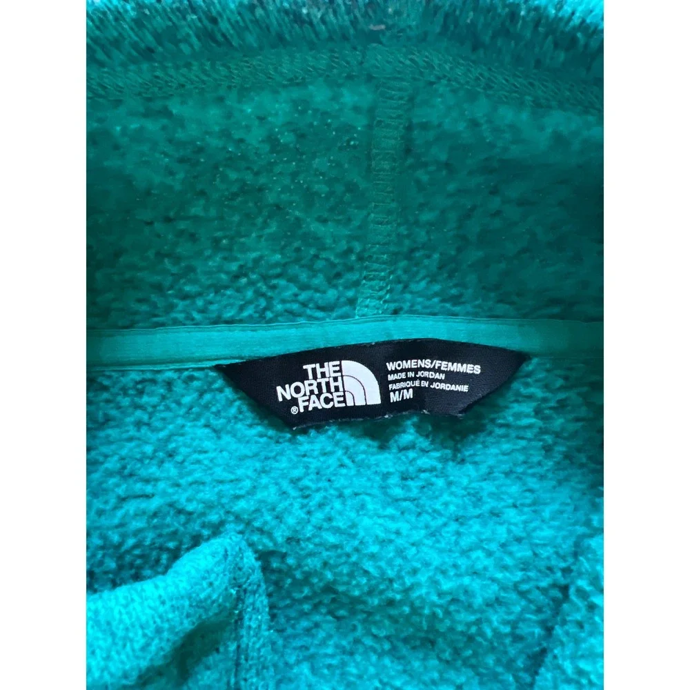 The North Face Crescent Full Zip Fleece Jacket Teal Heather‎ Womens Medium - Picture 2 of 3